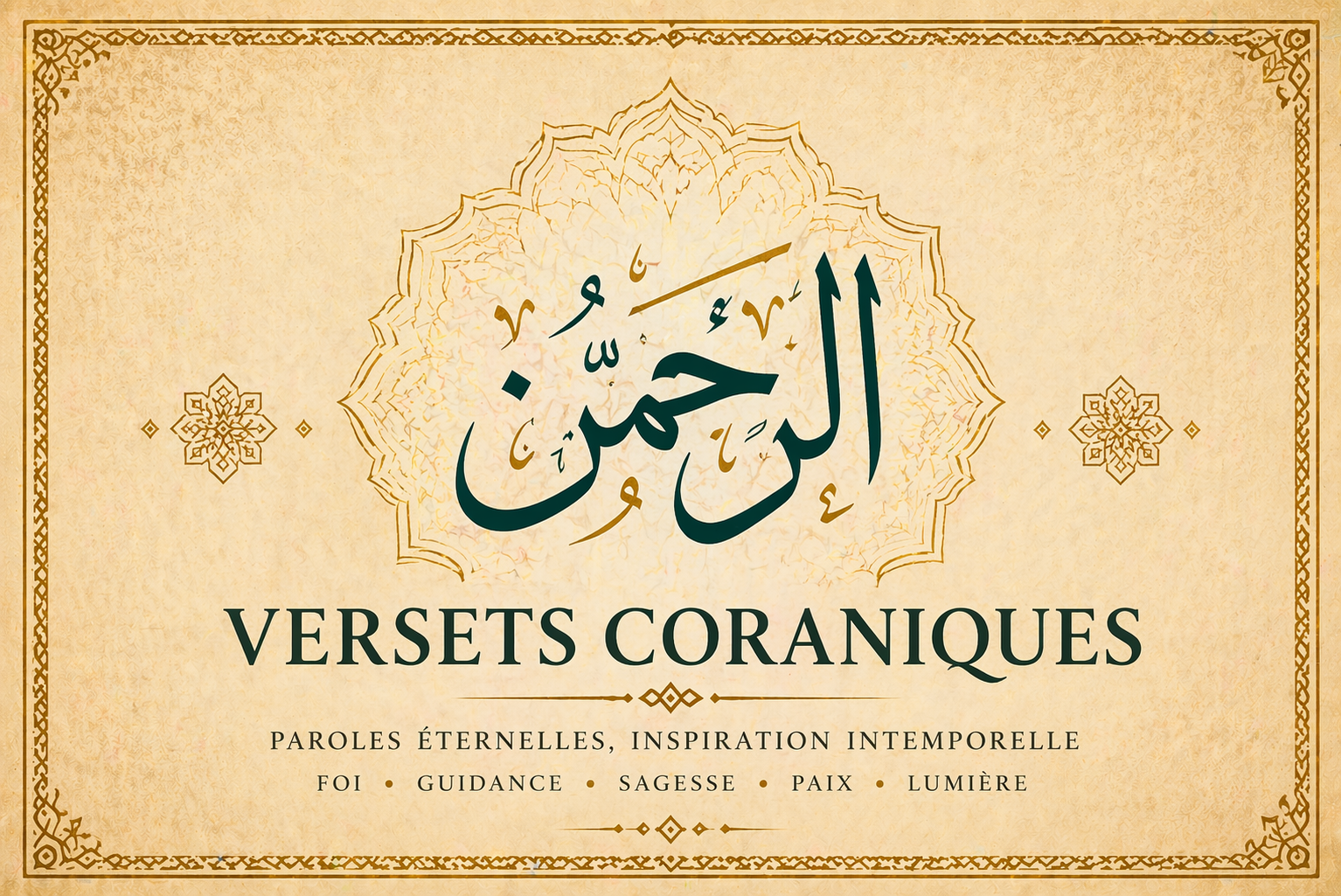 Versets Sacrés Coraniques