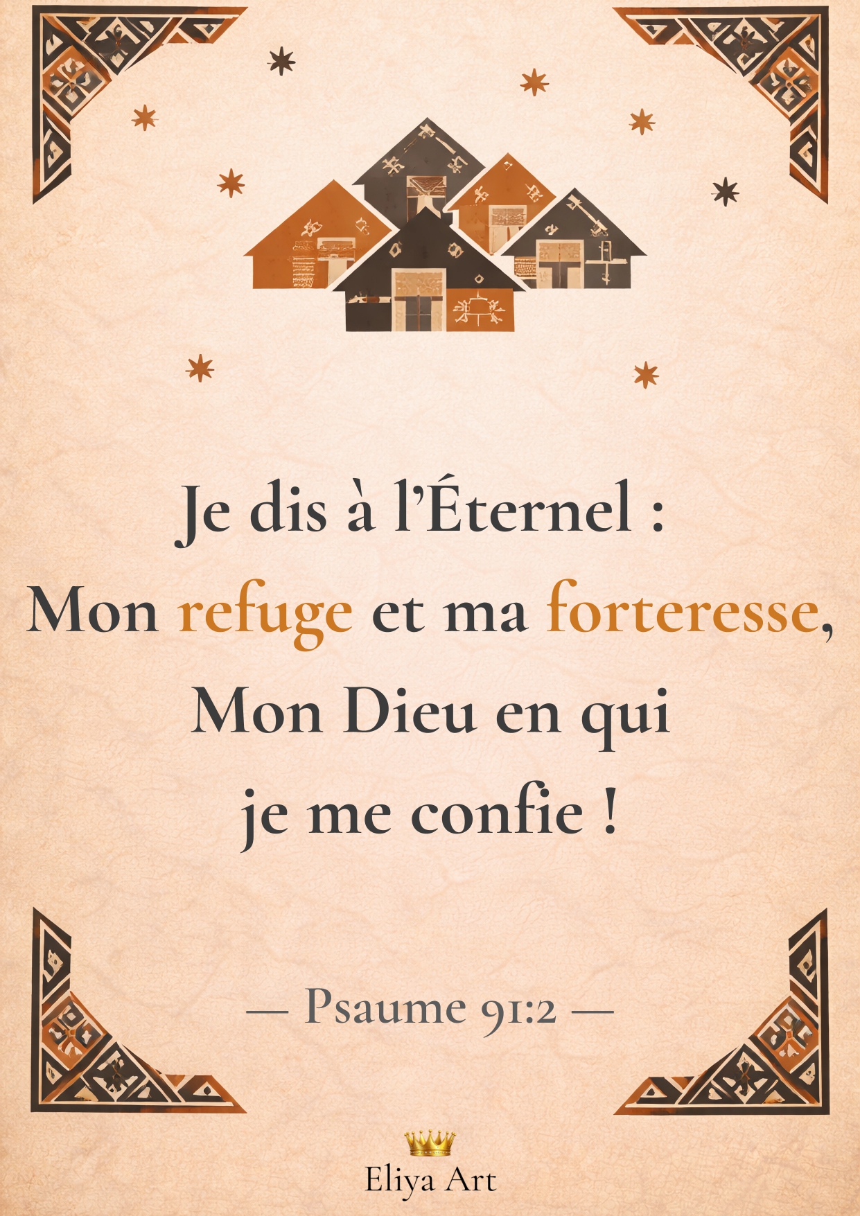 Psaume 91:2 — Mon refuge et ma forteresse